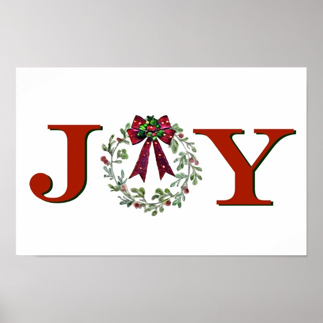 Poster Joy with Wreath (Frente)