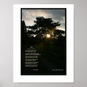 Poster Joyce Kilmer poem Trees 8 1/2 x 11