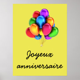 Poster Joyeux anniversaire
