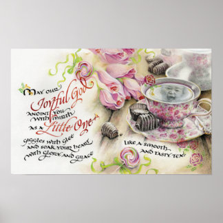 Poster Joyful God, 20"x12.5", Print