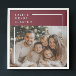 Poster Joyful Merry Blessed Personalized Christmas Family