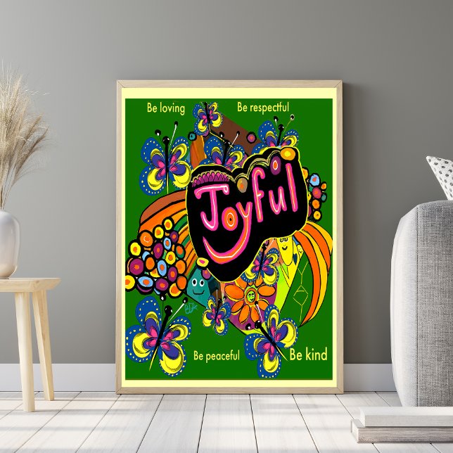 Poster Joyful Whimsy: Uma Celebração da Positividade (Criador carregado)