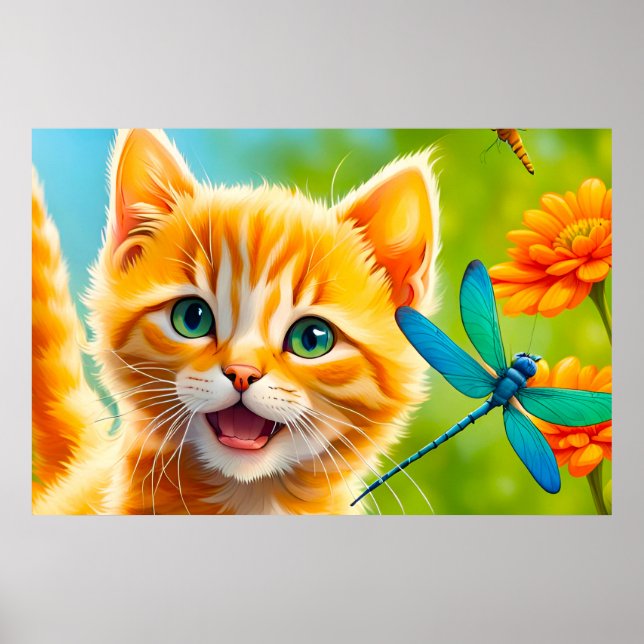 Poster Joyous Kitten (Frente)