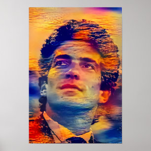 Poster Jr. de JFK - Por do sol da ilha -