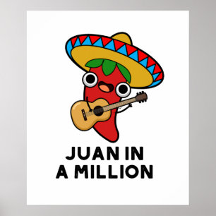 Poster Juan Em Um Milhão Engraçado Chili Pun Mexicano