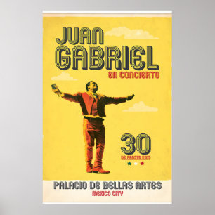 Poster Juan Gabriel ao Vivo na Cidade do México, Impressã