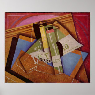 Pôster Juan Gris - ainda vida com Bordeau Winde