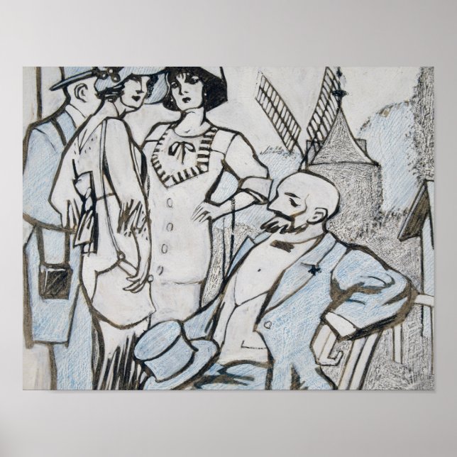 Poster Juan Gris - Cursos Aux de Longchamps (Frente)