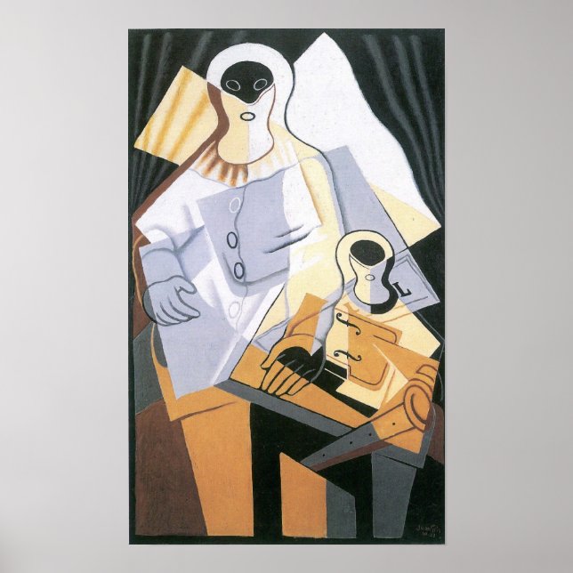 Poster Juan Gris - Pierrot (Frente)