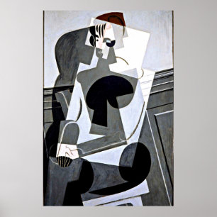 Poster Juan Gris - Retrato de Josette Gris