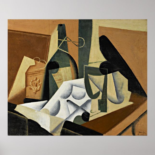 Poster Juan Gris - The White Tablecloth (Frente)