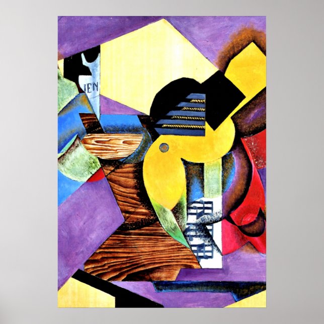 Poster Juan Gris - Violão, 1913 (Frente)