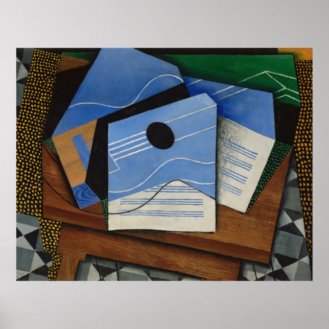 Poster Juan Gris - Violão em uma mesa (Frente)