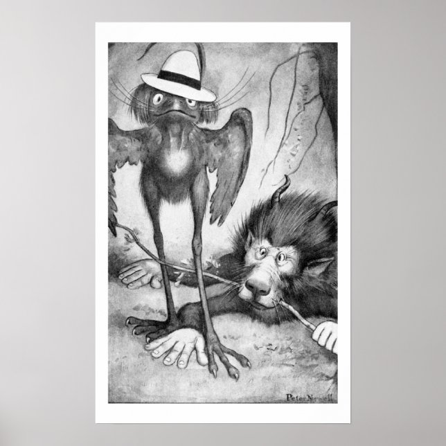 Poster Jubjub Bird e o Bandersnatch (Frente)