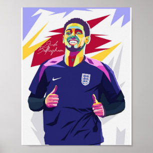 Poster Jude Bellingham Wpap Pop Art