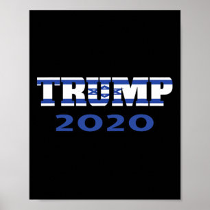 Poster Judeu Americano Judeu Para Apoiador de Trump Bande