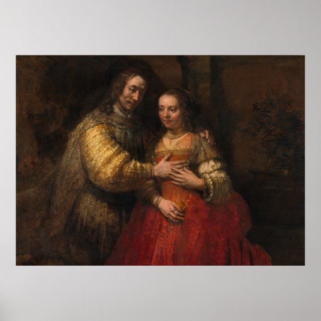 Poster Judeu Bride Rembrandt van Rijn (Frente)