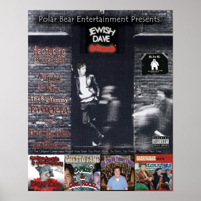 Poster Judeu Dave e Amigos (Frente)