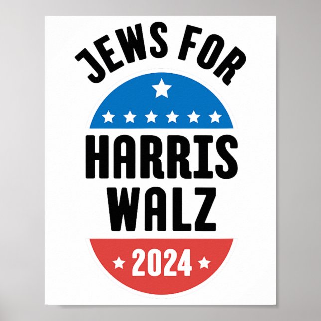 Poster Judeus Para Harris Wheimer 2024 (Frente)