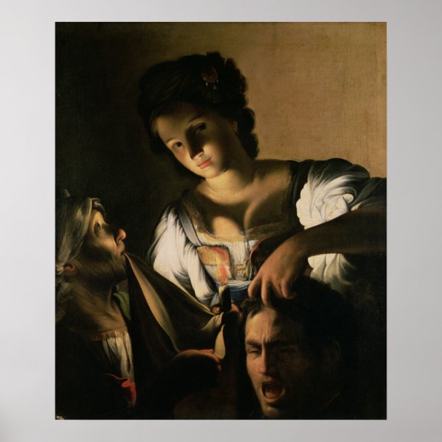 Pôster Judite com a cabeça de Holoférnes, 1615 (Frente)
