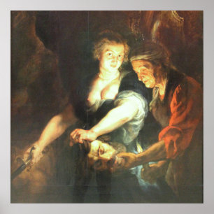 Poster Judith com o Chefe de Holofernes