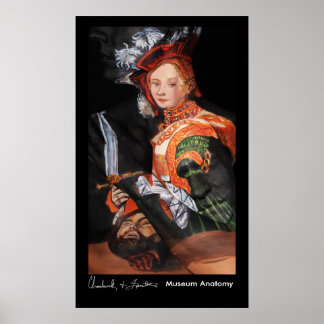 Pôster Judith with Head of Holofernes, depois de Cranach