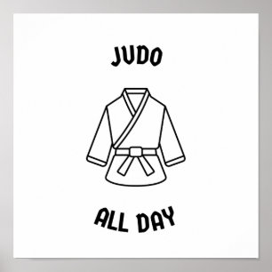 Poster Judo all day