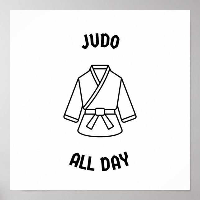 Poster Judo all day (Frente)