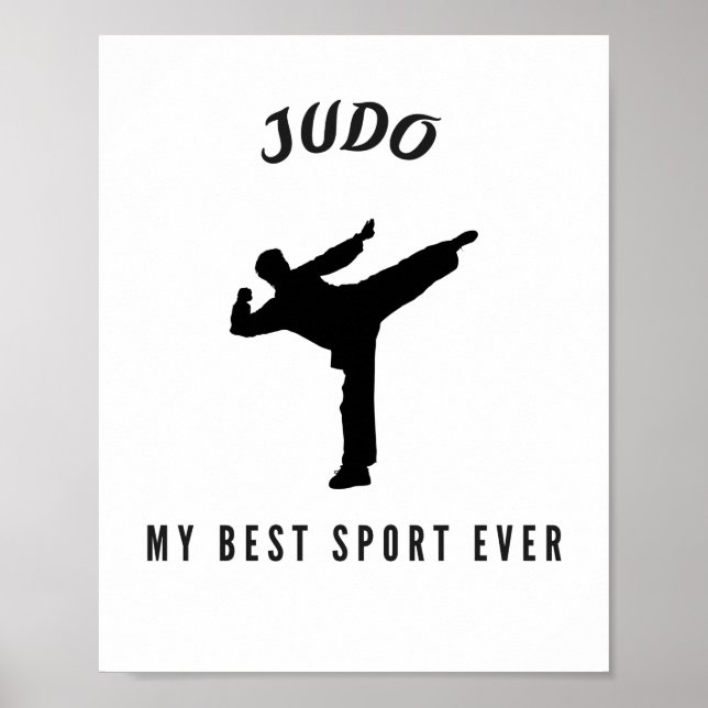 Poster Judo my best sport ever (Frente)