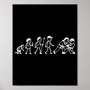 Poster Judoka Taekwondo Karate Aikido Ju-Jutsu Evolução