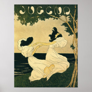 Poster Jugend/arte Nouveau da juventude