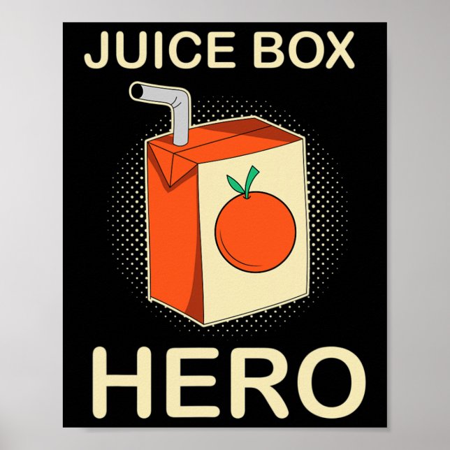 Poster Juice Box Hero Diabetes Consciência Mês (Frente)