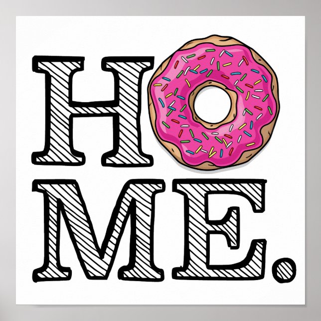 Poster Juicy Delicious do Queijo de Nozes Rosa Mais Quent (Frente)