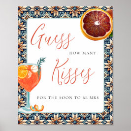 Poster Juicy Orange Spritz Adivinha Quantos Jogo De Chá