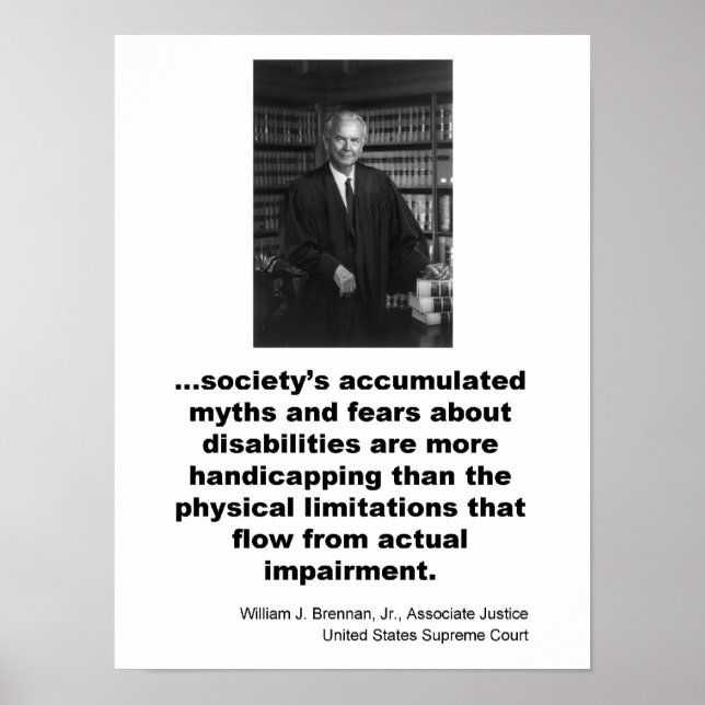 Poster Juiz Associado William J. Brennan Jr. (Frente)