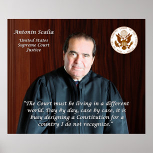 Pôster Juiz do Tribunal Supremo Antonin Scalia