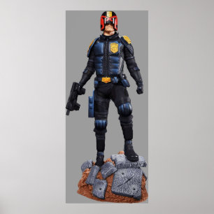 Poster juiz dredt comic charcter herói