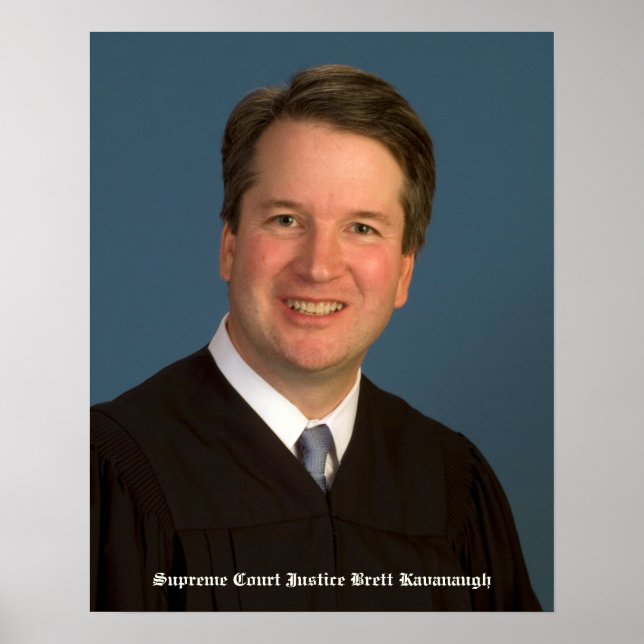 Poster Juiz Supremo Tribunal dos EUA Brett Kavanaugh (Frente)