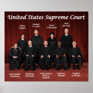Poster Juízos do Supremo Tribunal dos Estados Unidos