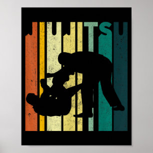Poster Jujitsu BJJ Arte Marcial MMA Jiu Jitsu Brasileiro