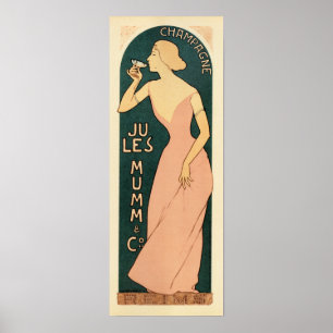 Poster JULES MUMM CHAMPAGNE Maurice Realier Dumas