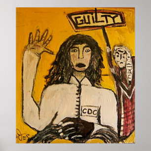 PÔSTER JULGADOS CULPADOS NOS JULGAMENTOS DE BRUXAS RASTA