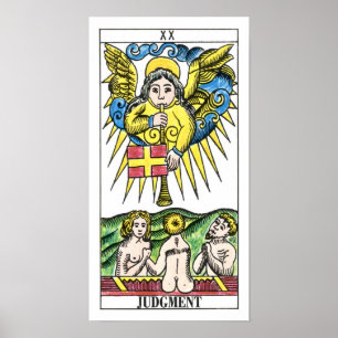 Poster Julgamento Tarot Card