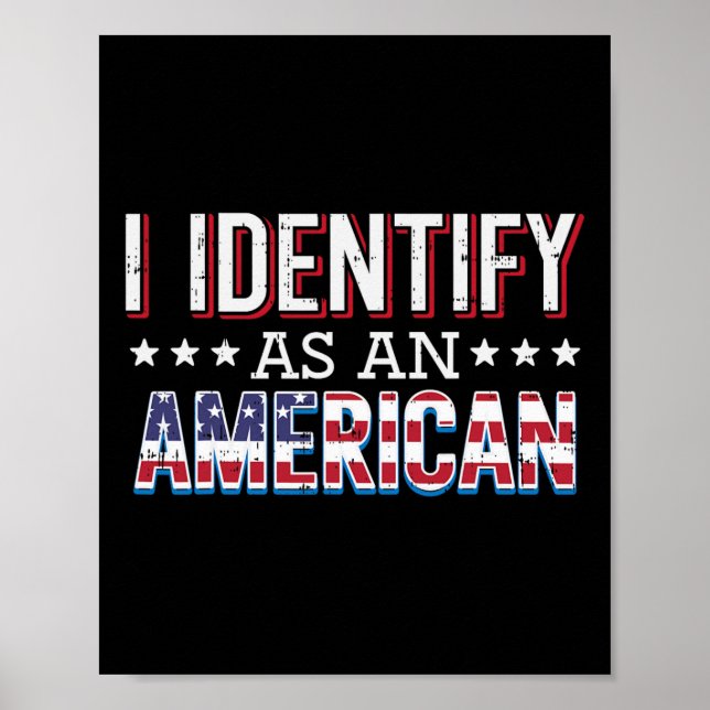 Poster Julho Eu Identifico Como Mulheres Patriotas Americ (Frente)