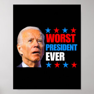 Poster Julho Trump 2024 Pior Presidente Eleitoral Eterno