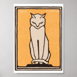 Poster Julie de Graag Sitting Cat