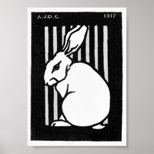 Poster Julie de Graag Sitting Rabbit