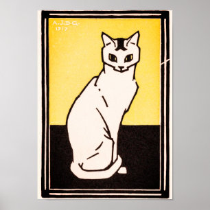 Poster Julie de GraagSitting Cat