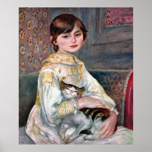 Poster Julie Manet (Criança Com Cat) Renoir