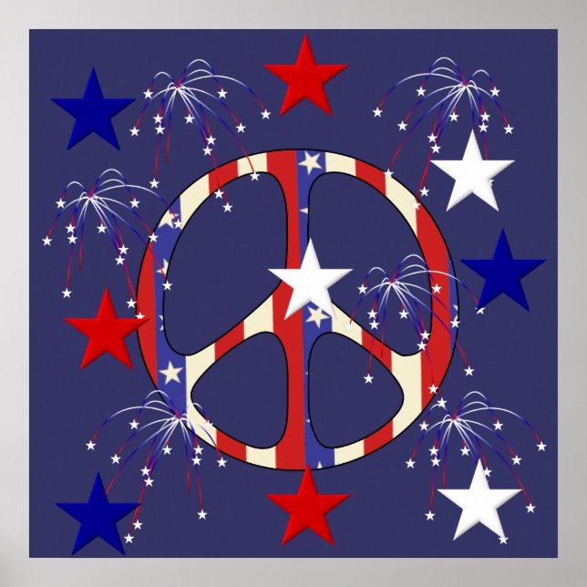Pôster July 4th Peace (Frente)
